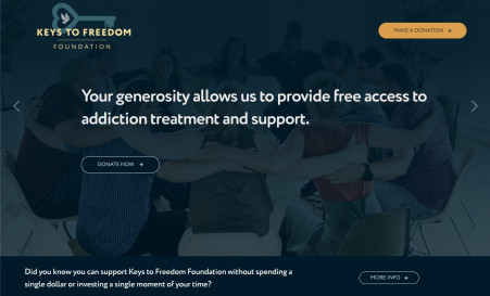 Keys to Freedom Foundation website screenshot